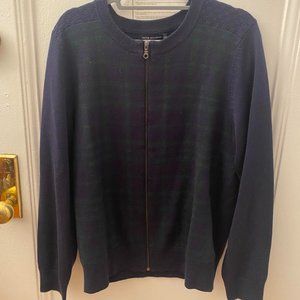 Jacob Holston Argyle Zip-up Sweater